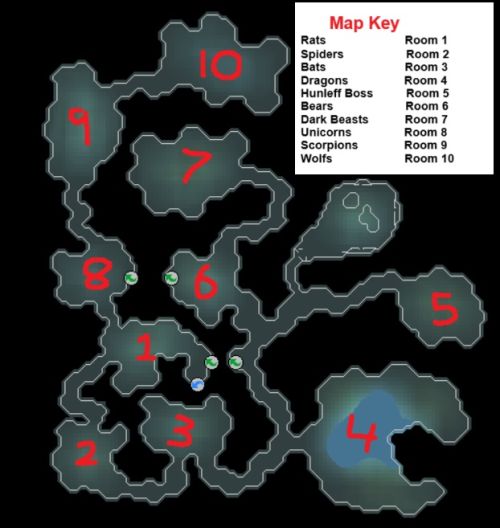 Crystal Cavern Map
