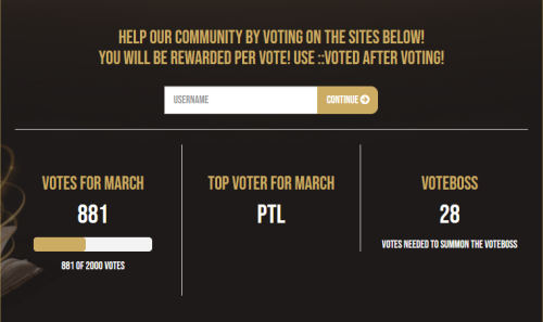 Delve voting page